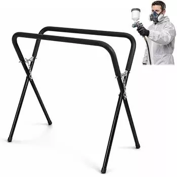 Relaxdays Lackierst&auml;nder klappbar, verstellbar, Stahl, 80-102cm, 100kg