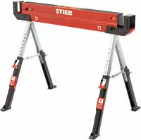 Falt-arbeitsbock S&auml;gebock H&ouml;henverstellbar 590 Kg, Rutschfester Stand Und