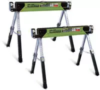 Baumarktplus - 2x Stahl S&auml;gebock Falt Arbeitsbock H&ouml;henverstellbar Bis 1300kg