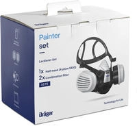 Dr&auml;ger Atemschutzmaske Halbmaske 3300 Lackierer, A2 P3, wiederverwendbar, mit