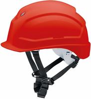 uvex pheos S-KR Schutzhelm mit L&uuml;ftung - mit Drehradsystem - gek&uuml;rztem Schirm rot
