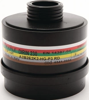 Ekastu Safety Mehrbereichskombifilter DIRIN 230 A2B2E2K2 Hg-P3R D (422785)