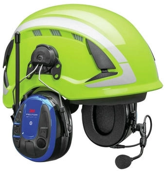 3M Peltor ALERT XPI Kapselgehörschutz-Headset mit Helmbefestigung, schwarz/blau (MRX21P3E3WS6)