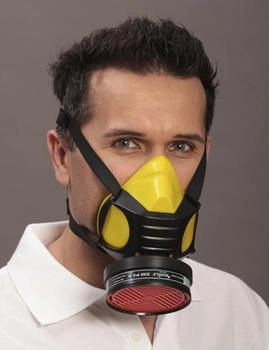 Ekastu Safety Atemschutzhalbmaske Polimask GAMMA Silikon EN 140 ohne Filter (433227 370778)