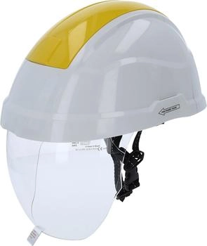 KS Tools Arbeits-Schutzhelm mit Gesichtsschutz, gelb (117.0136)