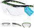 Fitzner Kubik Schutzbrille EN 166 EN 170 schwarz/grün, klare Scheibe (9930)