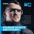 Fitzner Kubik Schutzbrille EN 166 EN 170 schwarz/grün, klare Scheibe (9930)