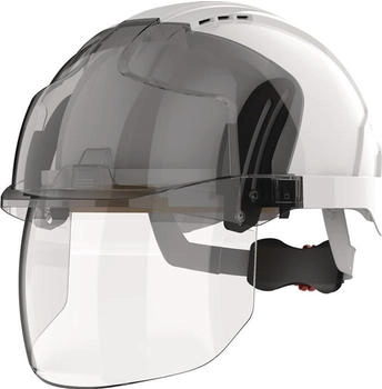 JSP Protection Industriehelm EVO VISTAshield weiß/smoke ABS (AMD170-405-F00)