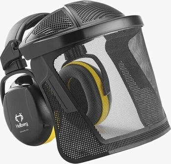 Hellberg SECURE 2H Nylongitter Gehörschutz Visier-Muff-Kombination (44202-001)