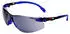 3M Solus Safety Glasses Blau/Schwarz frame Scotchgard Anti-Fog Grey Lens S1102SGAF-EU (7100080185)