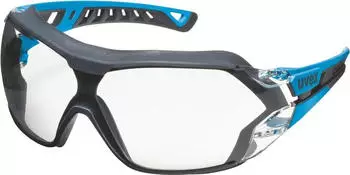 uvex pheos nxt guard - B&uuml;gelbrille mit 100% UV-Schutz Innen beschlagfrei au&szlig;en extrem kratzfest & metallfrei transparent blau/anthrazit (9128780)