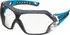 uvex pheos nxt guard - Bügelbrille mit 100% UV-Schutz Innen beschlagfrei außen extrem kratzfest & metallfrei transparent blau/anthrazit (9128780)