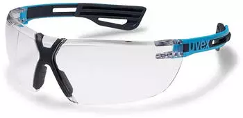 uvex X-Fit Pro - Transparente Arbeitsbrille Blau-Schwarz (9199245)