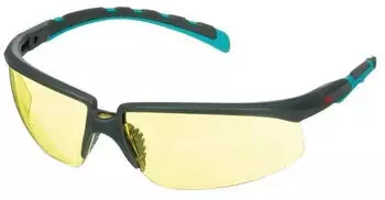 3M Solus Serie 2000 S2003SGAF-BGR grau/t&uuml;rkise B&uuml;gel Scotchgard Anti-Fog-Beschichtung gelbe Anti-Fog-Antikratz-Scheibe