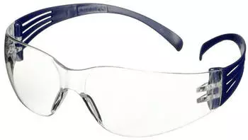 3M SecureFit 100 blaue B&uuml;gel Antikratz-/Antibeschlag-Beschichtung klare Scheibe SF101AF-BLU 20/Versandeinheit
