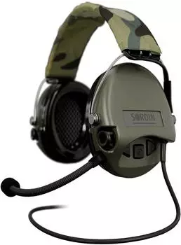 Sordin Supreme MIL CC Aktiver Kapsel-Gehörschutz Camo-Kopfband Oliv (12176620000)