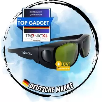 TronicXL Grow UV Schutzbrille LED Vollspektrum, IR & UV Schutz (Tr-GR-SB)