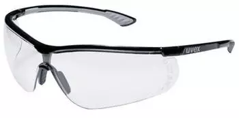 uvex Sportstyle - Transparente Arbeitsbrille Schwarz-Wei&szlig; (9193080)