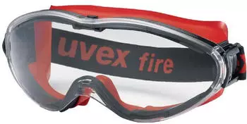 uvex Ultrasonic Vollsichtschutzbrille Supravision Excellence Transparent/Schwarz-Rot (9302601)