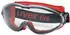 uvex Ultrasonic Vollsichtschutzbrille Supravision Excellence Transparent/Schwarz-Rot (9302601)