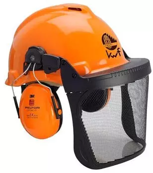 3M Forst Zubeh&ouml;r mit Visier und geeignet f&uuml;r Kopfgr&ouml;&szlig;en von 53-62cm HDPE orange (G3000MOR31FH15C FPA)
