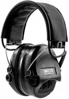 Sordin Supreme Pro Kapsel-Gehörschutz elektronisch, Gelkissen, schwarz (SOR75302-02-G-S)