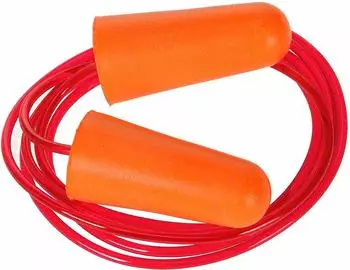 Portwest Gehörschutzstöpsel mit Kordel PU-Schaum Orange, 200er-Pack (EP08ORR)