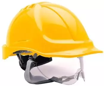 Portwest Endurance Schutzhelm mit Visier, verstellbar, Gelb (PW55YER)