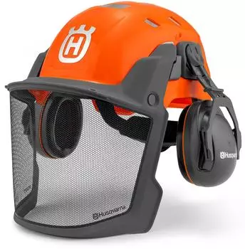 Husqvarna Forsthelm Technical MIPS mit Visier und Geh&ouml;rschutz, orange