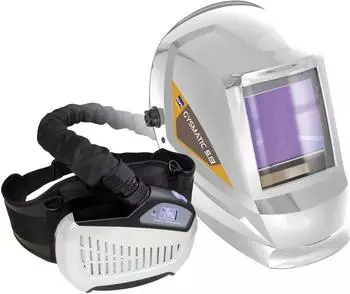 GYS LCD GYSMATIC 5/13 AIR XXL Schwei&szlig;schutzhelm mit Gebl&auml;se-Atemschutzsystem (047846)