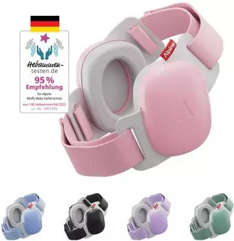 ALPINE Hearing Protection Muffy Baby Comfort Gehörschutz 24dB Rosa, 0–48 Monate (111.82.376)