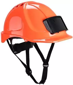 Portwest Endurance Schutzhelm bel&uuml;ftet mit Ausweishalter, orange (PB55ORR)