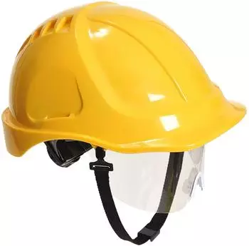 Portwest Endurance Plus Schutzhelm mit Visier, Gelb (PW54YER)