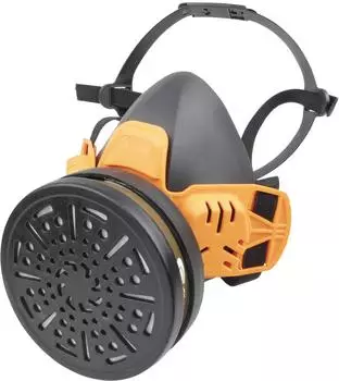 Wolfcraft Atemschutz-Halbmaske mit Wechselfilter A1 (4950000)