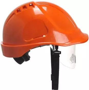 Portwest Endurance Visier Bel&uuml;fteter Schutzhelm mit Kinnriemen (PW55)