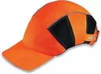 Ansto&szlig;kappe U-Cap Hi-Viz leuchtorange unisize m. langem Schirm EN812 EN471