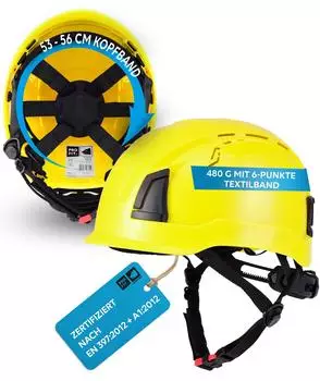 Promat D!-Rock Schutzhelm neongelb EN 397 (ABS)
