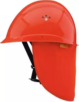 Voss Helme INAP-Profiler Plus UV Schutzhelm mit Nackenschutz, rot (12503002)
