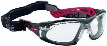 Bollé Rush+ Schutzbrille, Polycarbonat, Bi-Material-Bügel (RUSHPFSPSI)