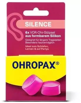 Ohropax Silence Silikon Vor-Ohr St&ouml;psel 6 Stck.
