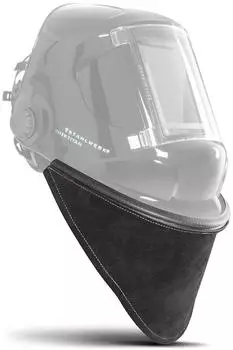 Stahlwerk Leder Hals- und Brustschutz f&uuml;r Schwei&szlig;helme, UV-/IR-Schutz (8043)