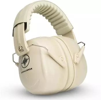 SCHALLWERK Work+ Kapselgehörschutz faltbar, beige, SNR 27dB (W02)