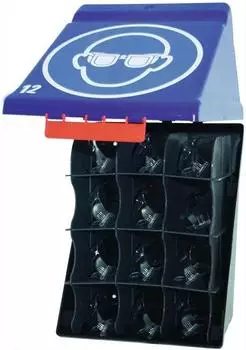 Gebra SecuBox Maxi 12 Aufbewahrungsbox f&uuml;r Schutzbrillen, blau, ABS (4902100)