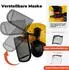 Tacklife MUSTBAU Schutzhelm-Set mit Gehörschutz und Netzvisier, gelb (PA-H2VBE90011Y)