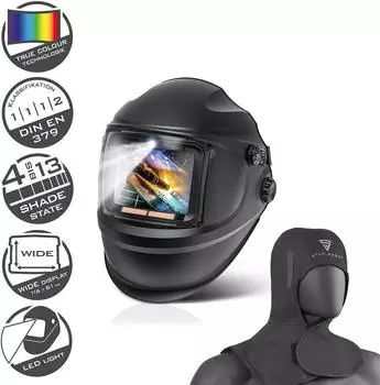 Stahlwerk RAPTOR Automatik-Schwei&szlig;helm 3-in-1 mit Schwei&szlig;haube (8172)