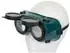 Toolland Klappbare Schweißbrille, kratzfeste Linsen, verstellbar (TW802565)