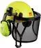 Tacklife Schutzhelm-Set mit Ohrschützer und Netzvisier, grün, EN 397 (PA-H2VBE90011GRE)