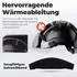 Tacklife HSE06B Schutzhelm EN397 mit Visier, ABS, schwarz (HSE06B)