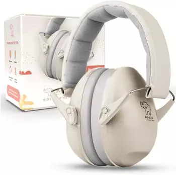 SCHALLWERK Kiddies Kapselgehörschutz für Kinder, größenverstellbar, sandy beige (K6)