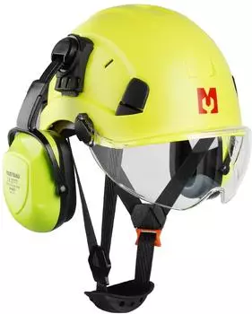 Tacklife Schutzhelm EN397 mit Visier & Geh&ouml;rschutz, ABS, 53-63cm
